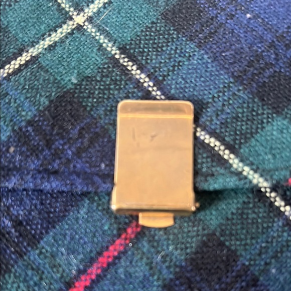 Margret Smith Vintage Plaid Clutch with Gold Clasp - Picture 2 of 6